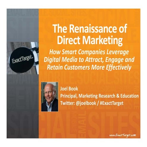 112211 The Renaissance Of Direct Marketing   Joel Book