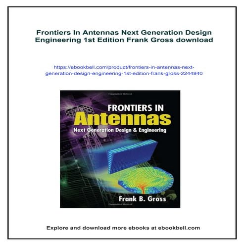 Frontiers In Antennas Next Generation Design Engineering 1st Edition ...