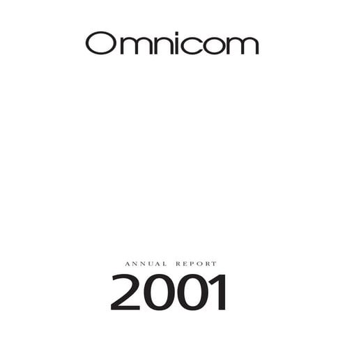 omnicom group annual reports 2001