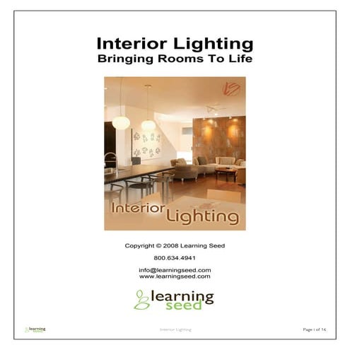 Interior Lighting Guide - Interior Lighting Bringing Rooms To Life