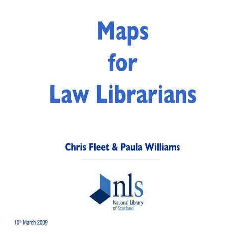Map Basics for Law Librarians