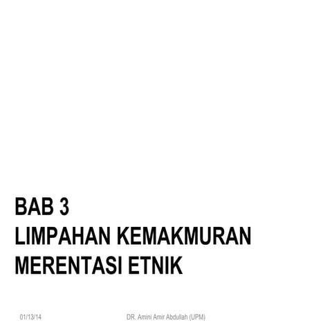 Hubungan Etnik Bab 3