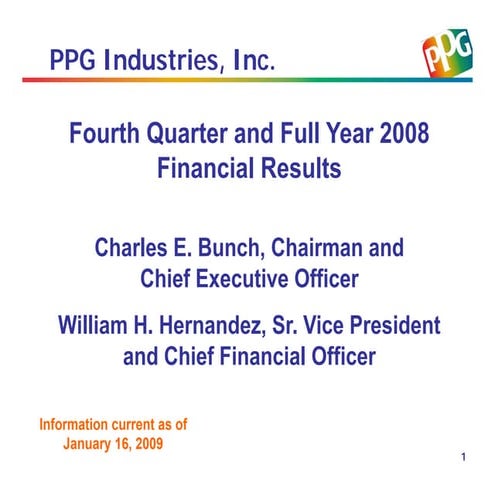 4Q 2008 EARNINGS SLIDESFINAL