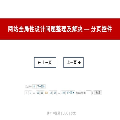 网站基础控件设计原则&规范——翻页控件