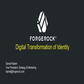 THE DIGITAL TRANSFORMATION OF IDENTITY