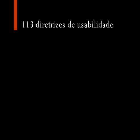 Palestra - 113 Diretrizes de Nielsen para Homepages.
