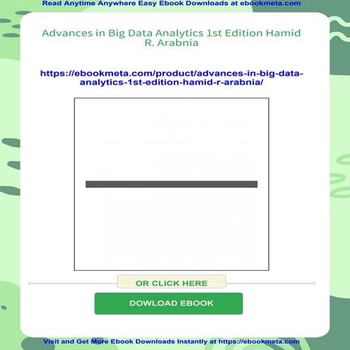 Advances in Big Data Analytics 1st Edition Hamid R. Arabnia | PDF