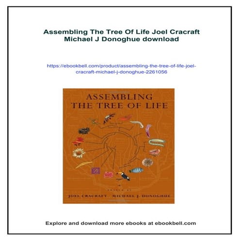 Assembling The Tree Of Life Joel Cracraft Michael J Donoghue