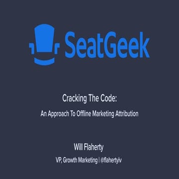 MAU Vegas 2016 — Measuring Offline Campaigns + The Impact of Dynamic Creative