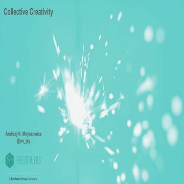 Collective creativity for better intelligence