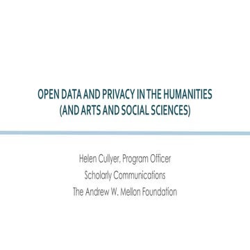 Privacy in the Digital Age, Helen Cullyer