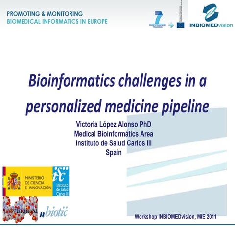 INBIOMEDvision Workshop at MIE 2011. Victoria López