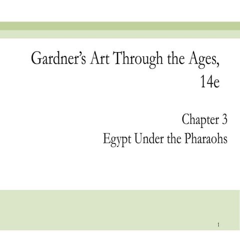 Chapter 3 - Egypt Under the Pharohs