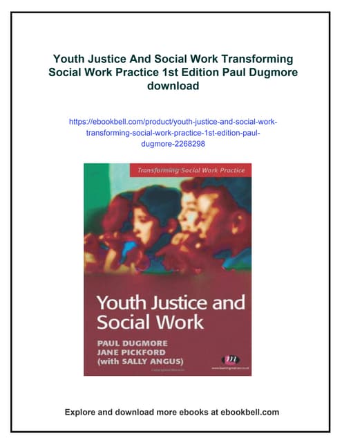 Youth Justice And Social Work Transforming Social Work Practice 1st Edition P...