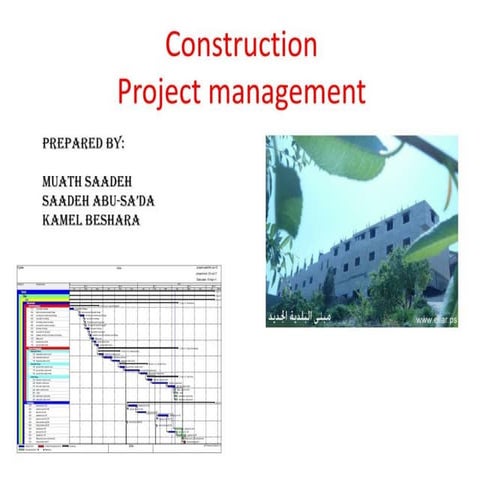 PPT- Importance of Construction Project Management | PDF