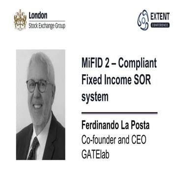 EXTENT-2016: MiFID 2 Compliant Fixed Income SOR System