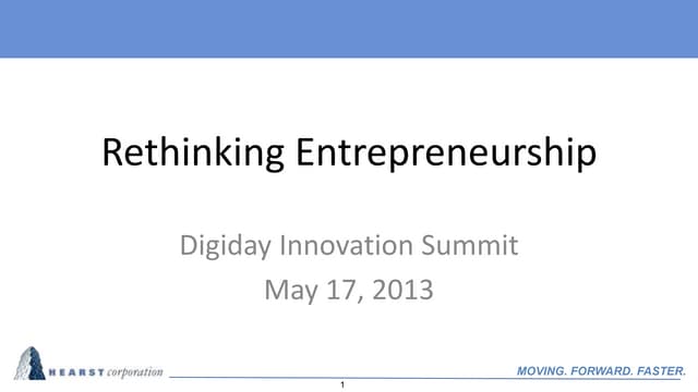 Hearst at DIS: Rethinking Entrepreneurship