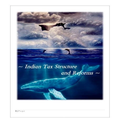 A PROJECT REPORT ON TAX REFORMS