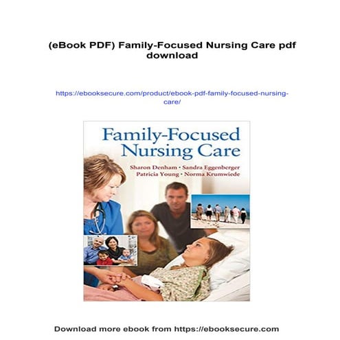 Download full ebook of (eBook PDF) Family-Focused Nursing Care instant downlo...