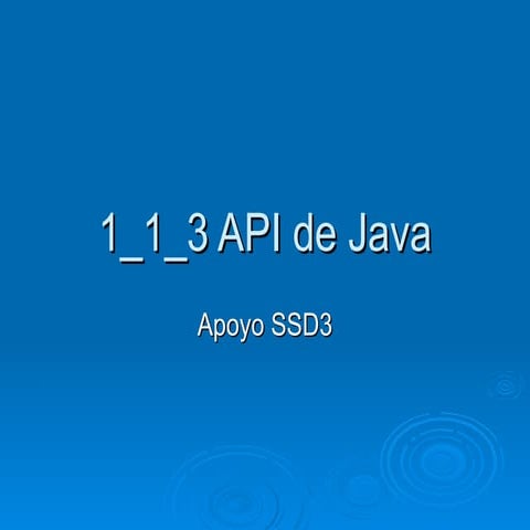1 1 3 Api De Java