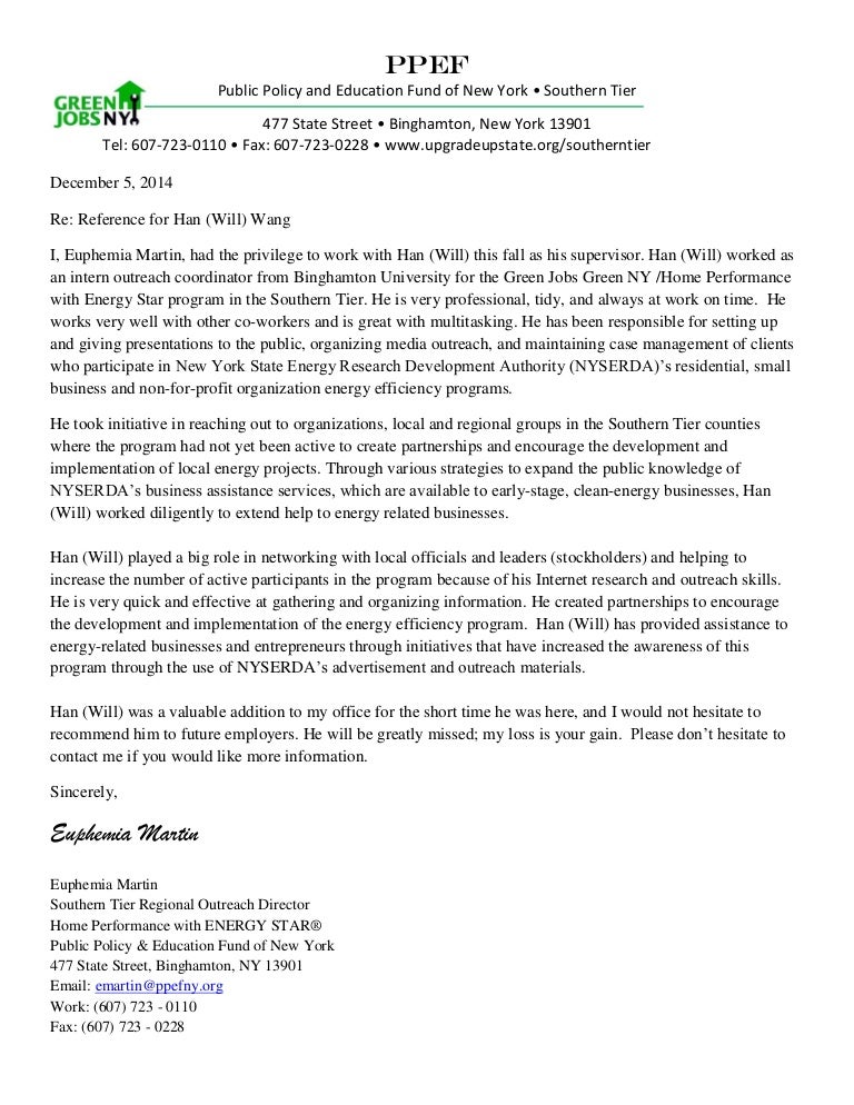 Han (Will) Wang Letter of