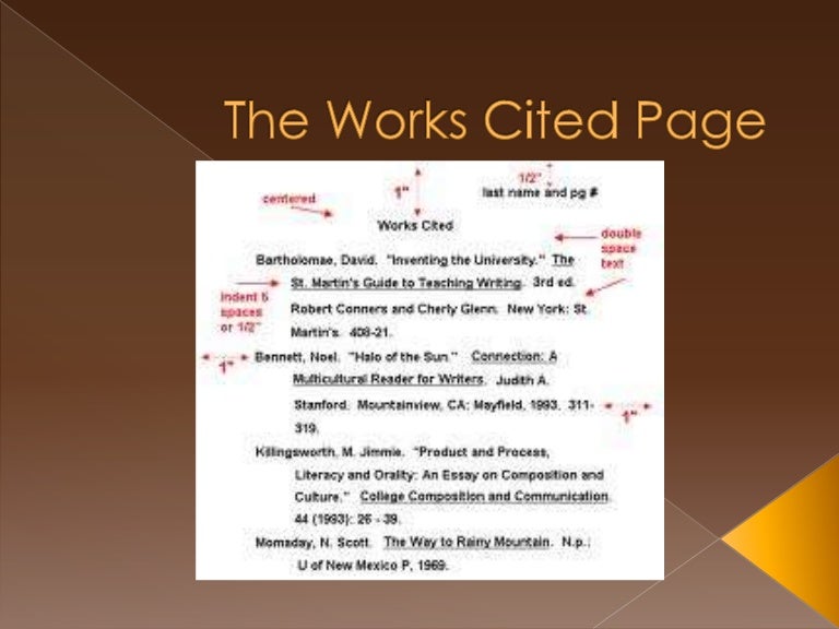 113 works cited page