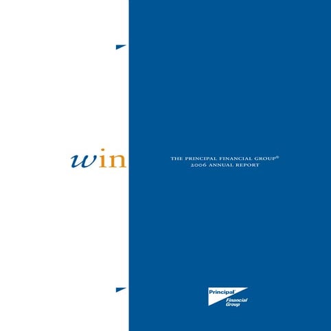 principal financial 2006 annual report