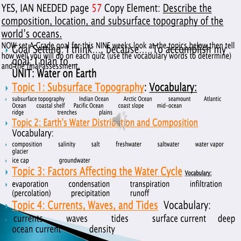 Features on the ocean floor textbook pages 384-386 | PPTX