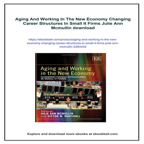 Aging And Working In The New Economy Changing Career Structures In Small It F...