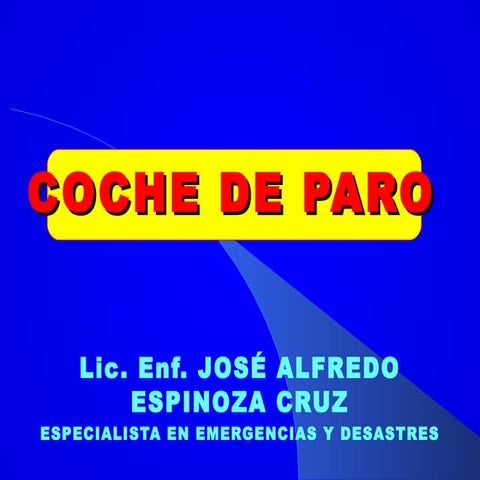 Implementación y uso del coche de paro - CICAT-SALUD