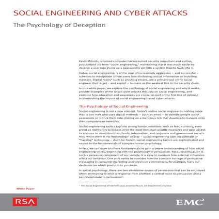 Social engineering presentation | PPTX