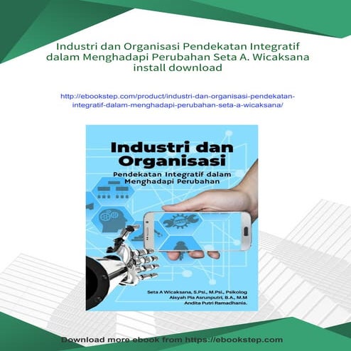 Industri dan Organisasi Pendekatan Integratif dalam Menghadapi ...