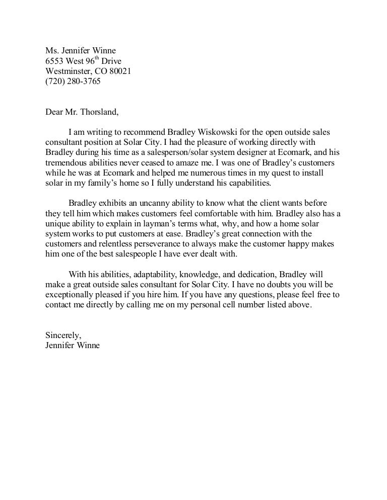recommendation letter for sales person major magdalene letter of recommendation for sales