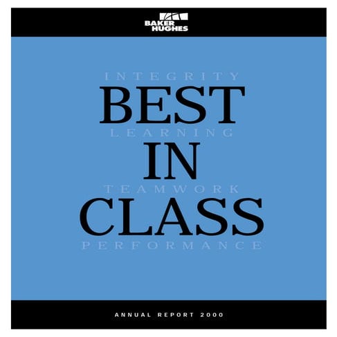 baker hughes  Annual Report 2000