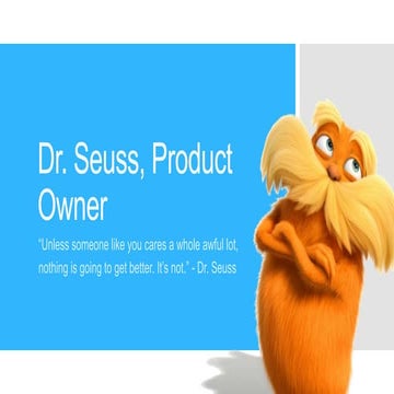Dr Seuss Product Owner