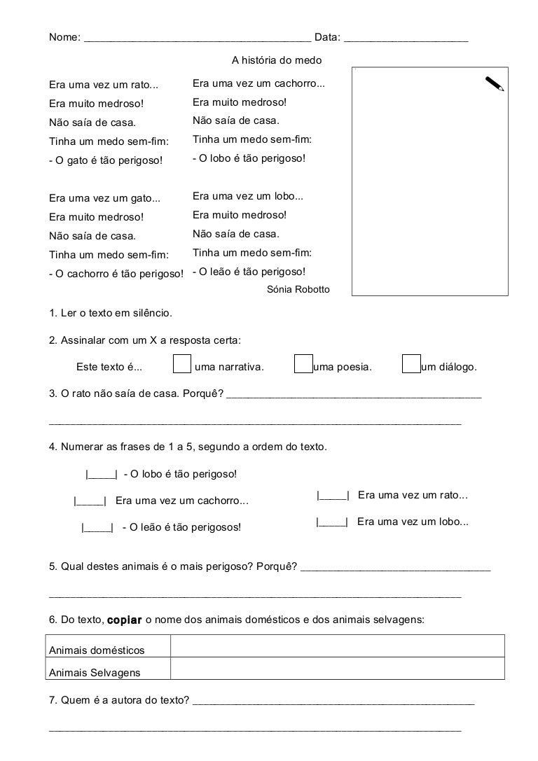 Questões Sobre O Poema Congresso Internacional Do Medo