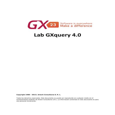 Laboratorio GXquery 4.0