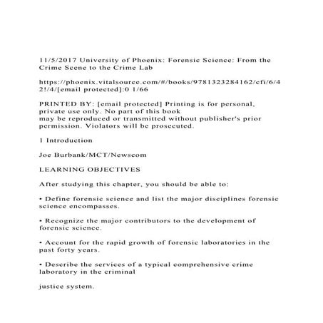 1152017 University of Phoenix Forensic Science From the Cr.docx