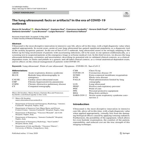 Lung ultrasound for diagnosis of pneumonia | PPTX