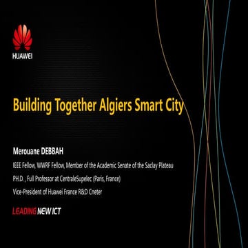 Building Together Algiers Smart City - Smart Cities Summit 2018 ...