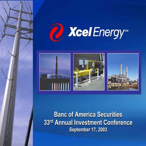xcel energy  BofA_09/16/03