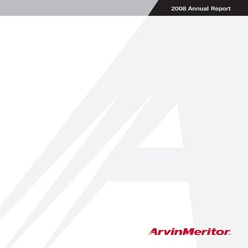 Arvinmeritor ARM_2008_Annual_Report