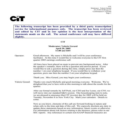 cit TranscriptQ4edited | PDF