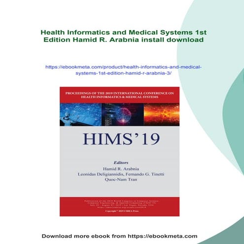 Health Informatics and Medical Systems 1st Edition Hamid R. Arabnia | PDF