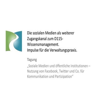 Die sozialen Medien als weiterer Zu...