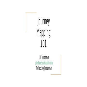 116 - Journey Mapping 101