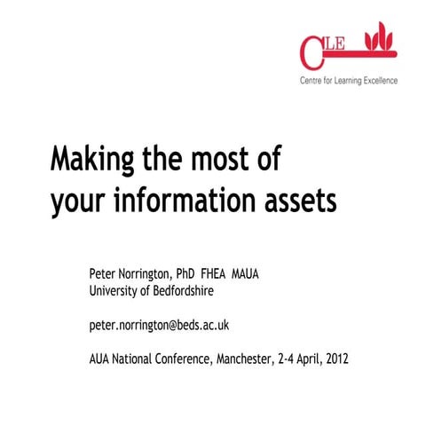 116 - Making the most of your information assets