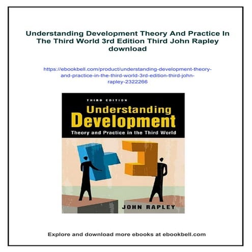 Understanding Development Theory And Practice In The Third World 3rd Edition ...