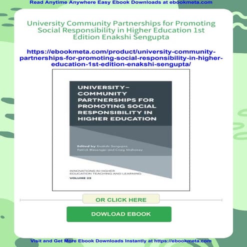 University Community Partnerships for Promoting Social Responsibility in High...