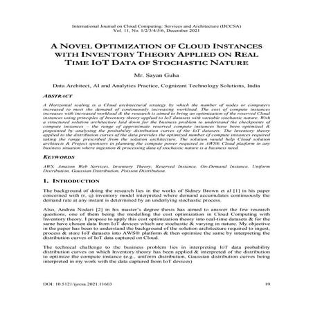 A Novel Optimization of Cloud Instances with Inventory Theory Applied on Real...